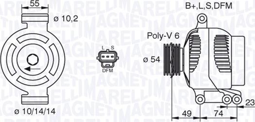 Magneti Marelli 063730012010 - Генератор www.autospares.lv