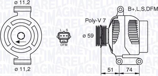 Magneti Marelli 063380007010 - Ģenerators www.autospares.lv