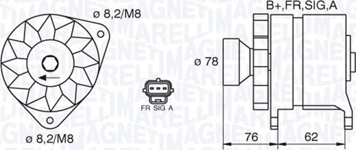 Magneti Marelli 063380010010 - Генератор www.autospares.lv