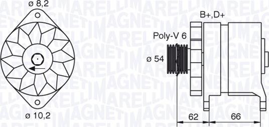 Magneti Marelli 063388505010 - Ģenerators autospares.lv