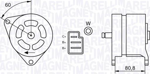 Magneti Marelli 063324199010 - Ģenerators autospares.lv