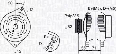 Magneti Marelli 063321485010 - Ģenerators autospares.lv