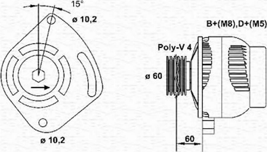 Magneti Marelli 063321605010 - Alternator www.autospares.lv