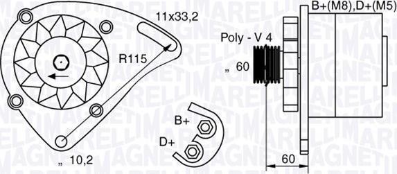 Magneti Marelli 063321600010 - Ģenerators www.autospares.lv