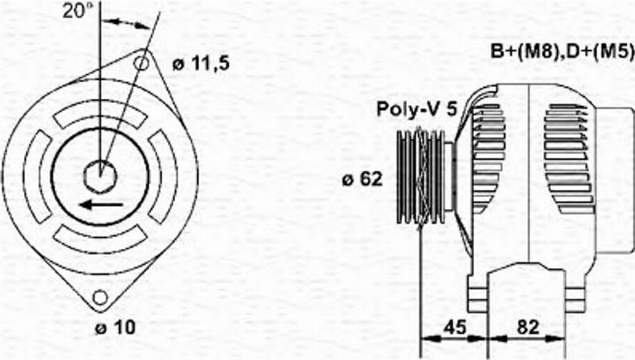 Magneti Marelli 063321616010 - Ģenerators autospares.lv