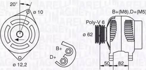 Magneti Marelli 063321618010 - Ģenerators www.autospares.lv