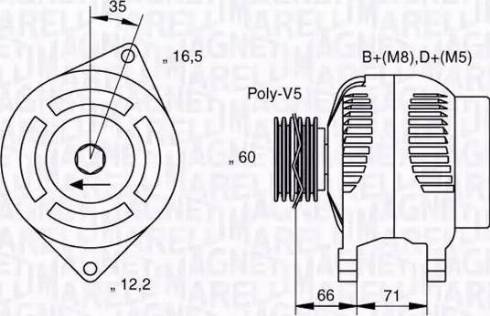 Magneti Marelli 063321625010 - Ģenerators autospares.lv