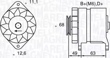 Magneti Marelli 063321041010 - Ģenerators autospares.lv