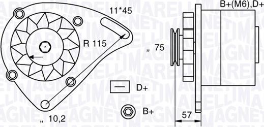 Magneti Marelli 063321067010 - Ģenerators autospares.lv