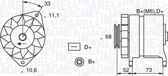 Magneti Marelli 063321154010 - Alternator www.autospares.lv