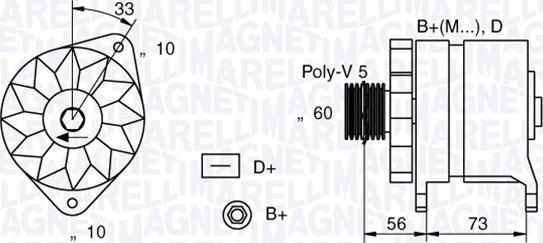 Magneti Marelli 063321155010 - Alternator www.autospares.lv