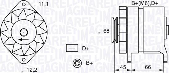 Magneti Marelli 063321112010 - Ģenerators autospares.lv