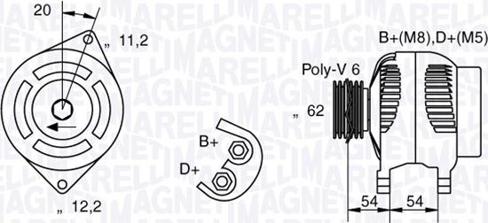 Magneti Marelli 063321860010 - Ģenerators autospares.lv