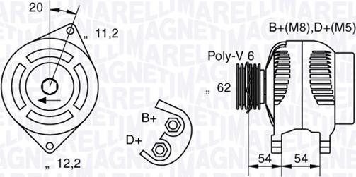 Magneti Marelli 063321858010 - Ģenerators www.autospares.lv