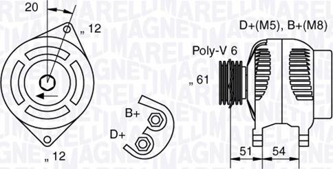 Magneti Marelli 063321862010 - Ģenerators www.autospares.lv