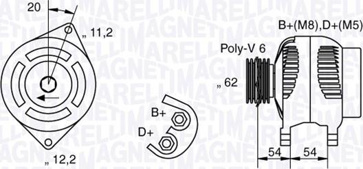 Magneti Marelli 063321807010 - Alternator www.autospares.lv