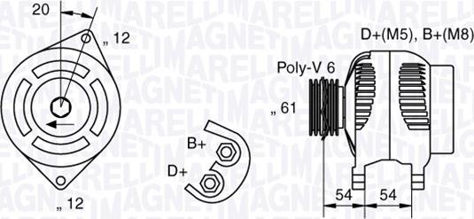 Magneti Marelli 063321833010 - Ģenerators www.autospares.lv