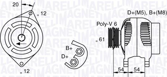 Magneti Marelli 063321826010 - Alternator www.autospares.lv