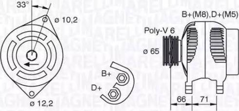 Magneti Marelli 063321391010 - Ģenerators autospares.lv