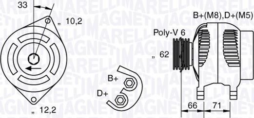 Magneti Marelli 063321332010 - Ģenerators www.autospares.lv