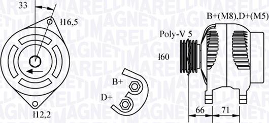 Magneti Marelli 063321328010 - Ģenerators www.autospares.lv