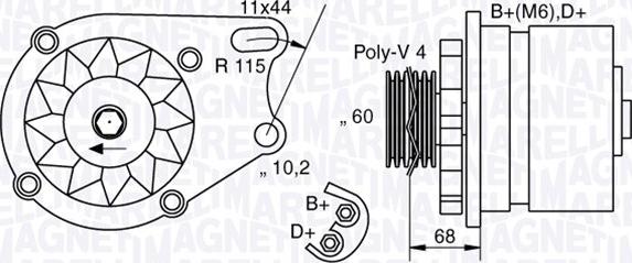 Magneti Marelli 063321747010 - Генератор www.autospares.lv