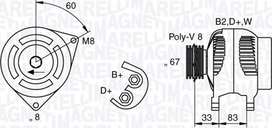 Magneti Marelli 063321753010 - Ģenerators autospares.lv