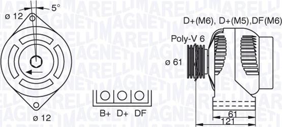 Magneti Marelli 063377491010 - Ģenerators autospares.lv