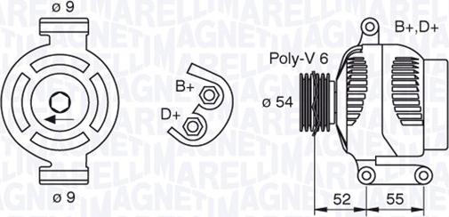 Magneti Marelli 063377493010 - Ģenerators autospares.lv