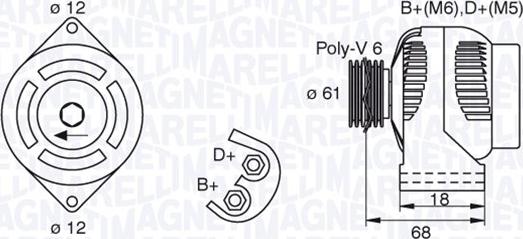 Magneti Marelli 063377492010 - Alternator www.autospares.lv