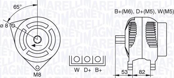 Magneti Marelli 063730018010 - Alternator www.autospares.lv