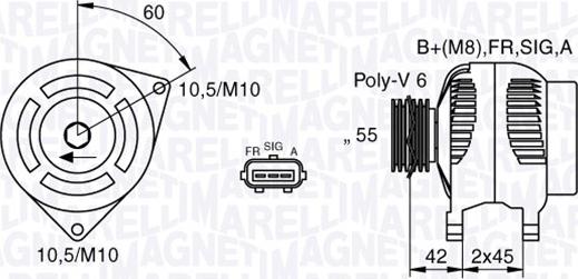 Magneti Marelli 063377416010 - Ģenerators www.autospares.lv