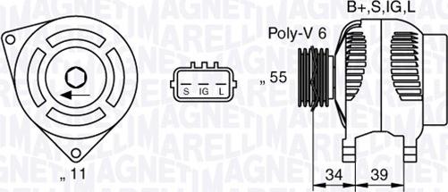 Magneti Marelli 063377430010 - Ģenerators autospares.lv