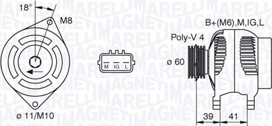 Magneti Marelli 063377438010 - Ģenerators www.autospares.lv