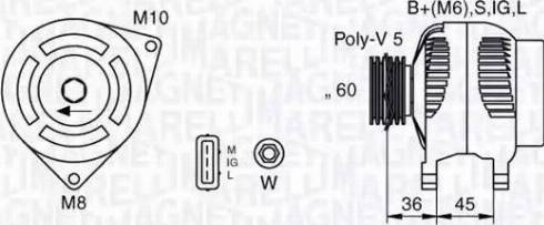 Magneti Marelli 063377433010 - Ģenerators autospares.lv