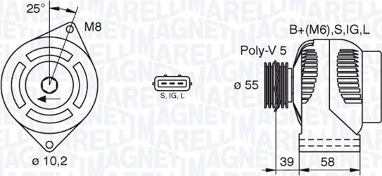 Magneti Marelli 063377437010 - Ģenerators autospares.lv