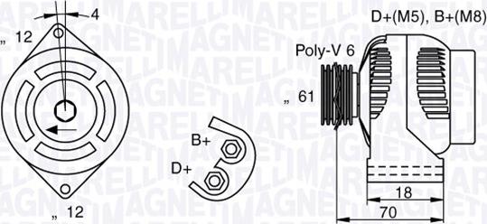 Magneti Marelli 063377004010 - Генератор www.autospares.lv