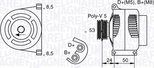 Magneti Marelli 063377002010 - Ģenerators autospares.lv