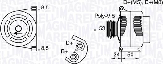 Magneti Marelli 063377007010 - Ģenerators www.autospares.lv