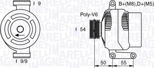 Magneti Marelli 063377019010 - Alternator www.autospares.lv