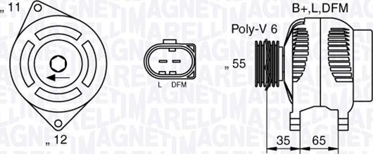 Magneti Marelli 063377014010 - Ģenerators autospares.lv