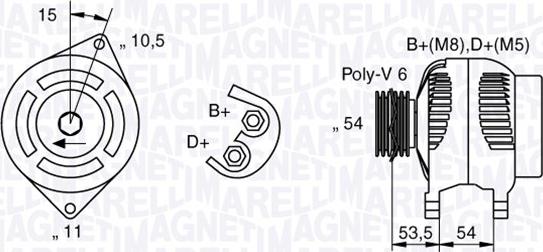 Magneti Marelli 063377016010 - Ģenerators www.autospares.lv