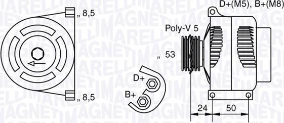 Magneti Marelli 063377010010 - Ģenerators autospares.lv