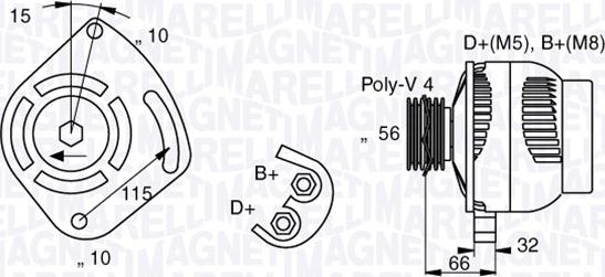 Magneti Marelli 063377012010 - Генератор www.autospares.lv