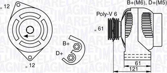 Magneti Marelli 063377017010 - Alternator www.autospares.lv