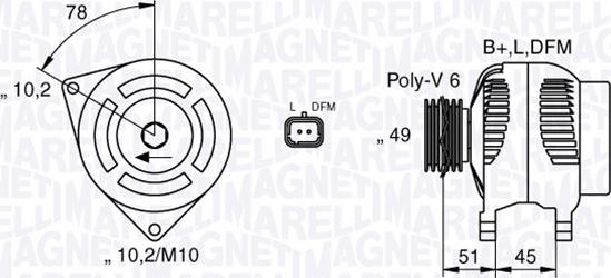 Magneti Marelli 063377301010 - Ģenerators autospares.lv