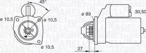 Magneti Marelli 063216733010 - Starteris autospares.lv