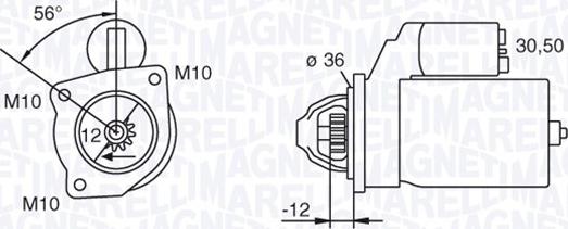 Magneti Marelli 063280090010 - Starteris www.autospares.lv