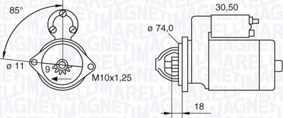 Magneti Marelli 063280049010 - Starteris autospares.lv