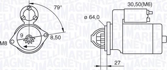 Magneti Marelli 063280045010 - Стартер www.autospares.lv